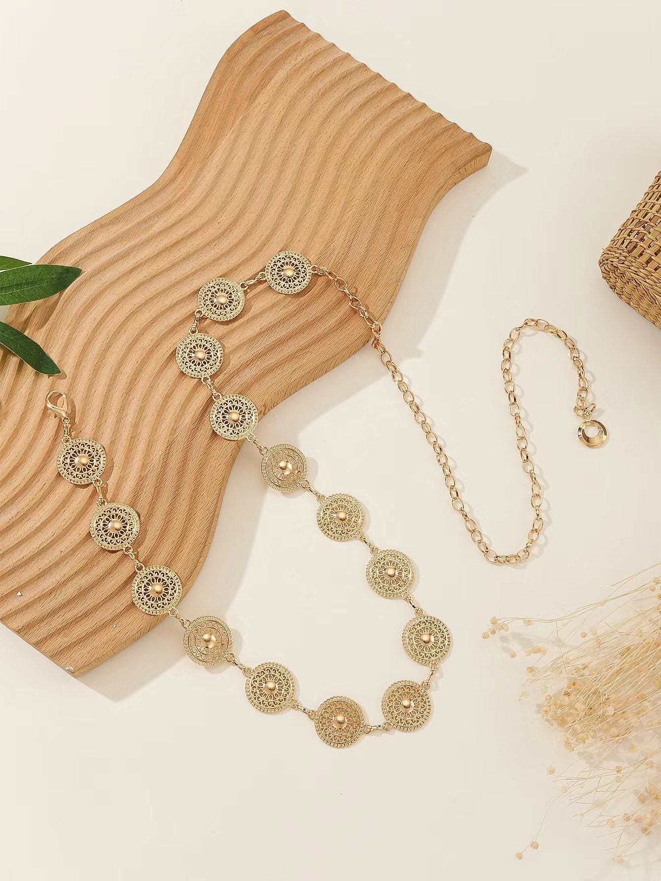 Women's Waist Chain Retro Turquoise Waist Chain Boho Metal Waist Chain Clothing Accessories Body Chain - Seldom Seen Styles