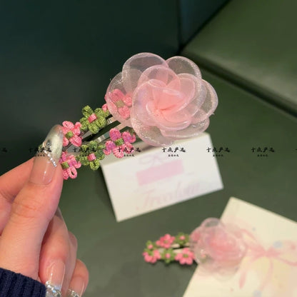 Elegant Floral Hair Clip for Women