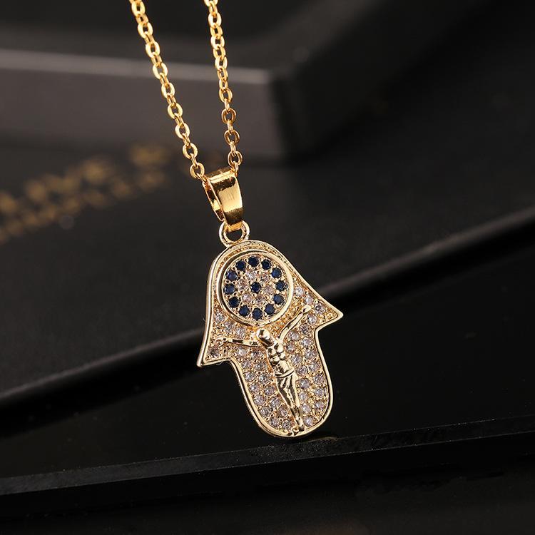 Colored Zircon Devil's Eye Necklace - Seldom Seen Styles