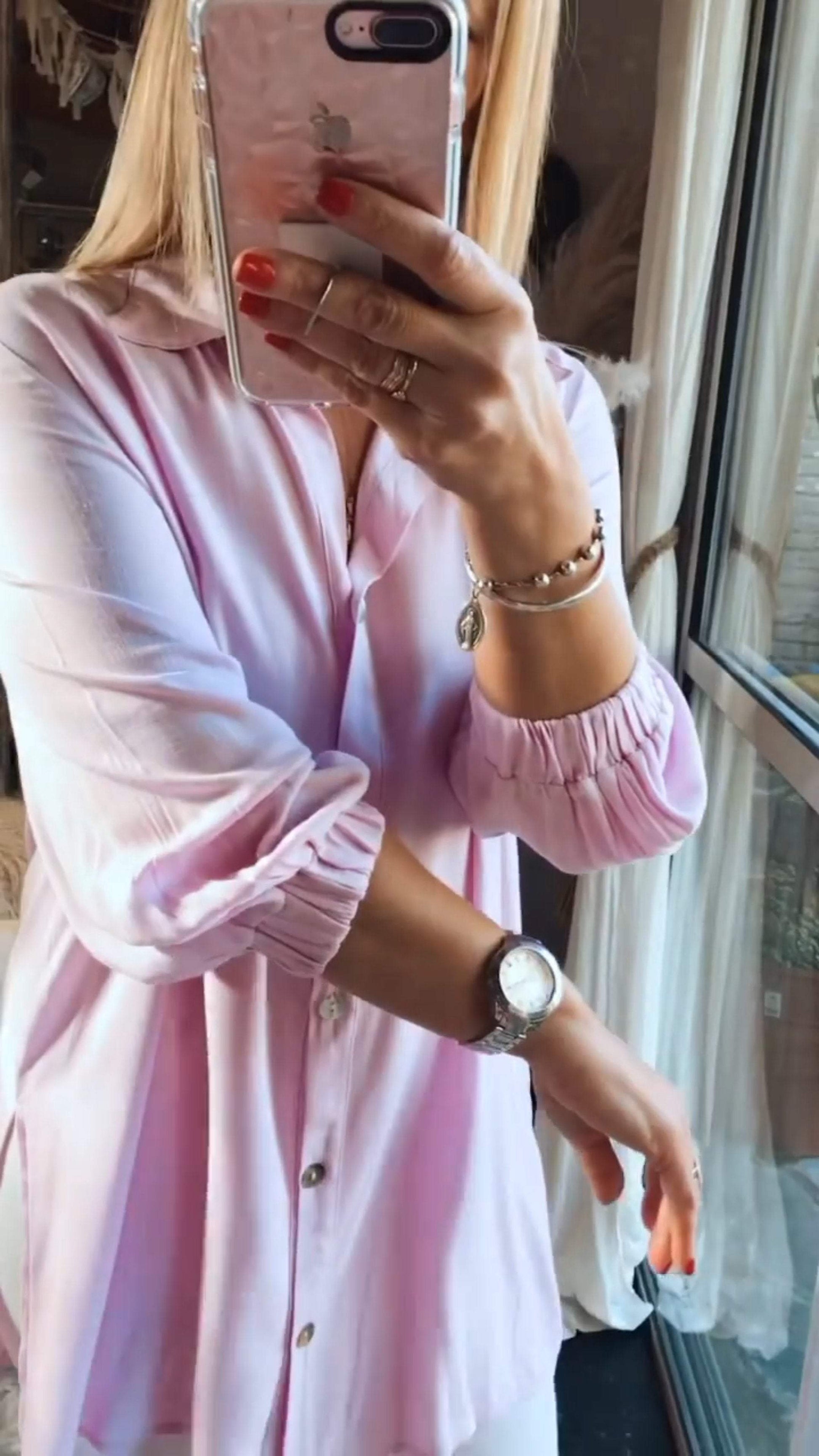 Fashion plain women's shirt tops casual pants - Seldom Seen Styles