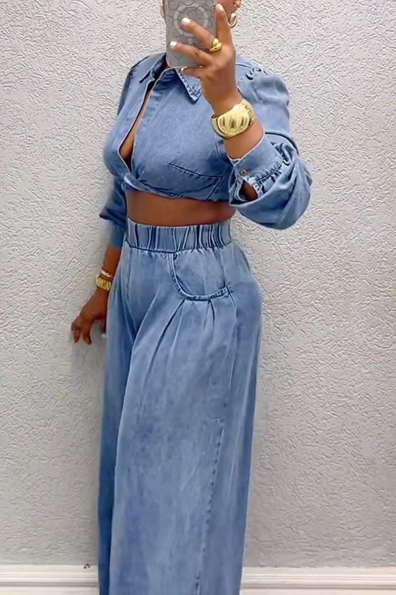 Women's Sexy Kink Long Sleeve Top And Pants Suit - Seldom Seen Styles