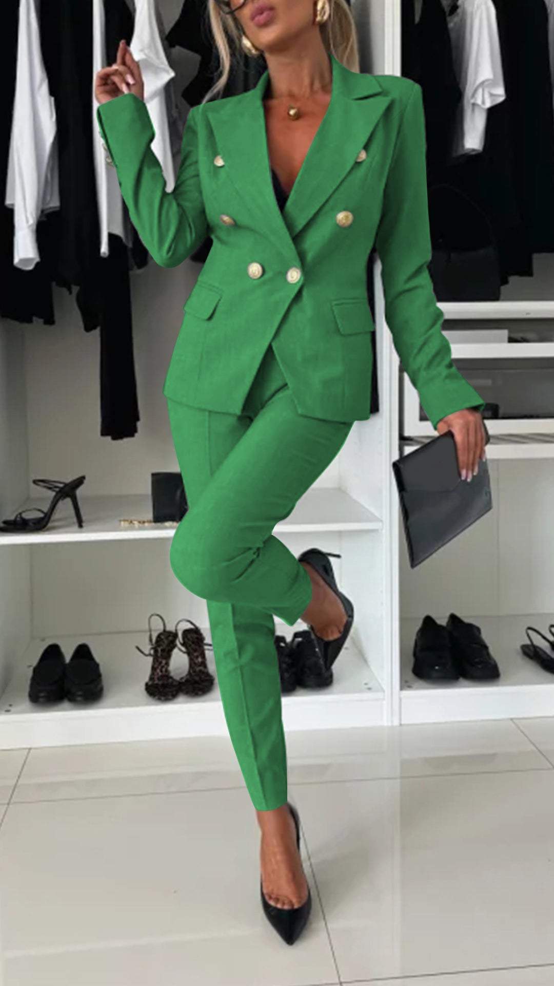 Women's Lapel Long Sleeve Elegant Suit - Seldom Seen Styles