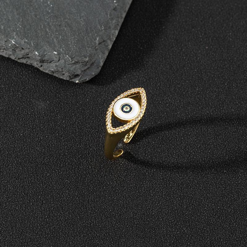 Colored Zircon Devil's Eye Open Ring - Seldom Seen Styles