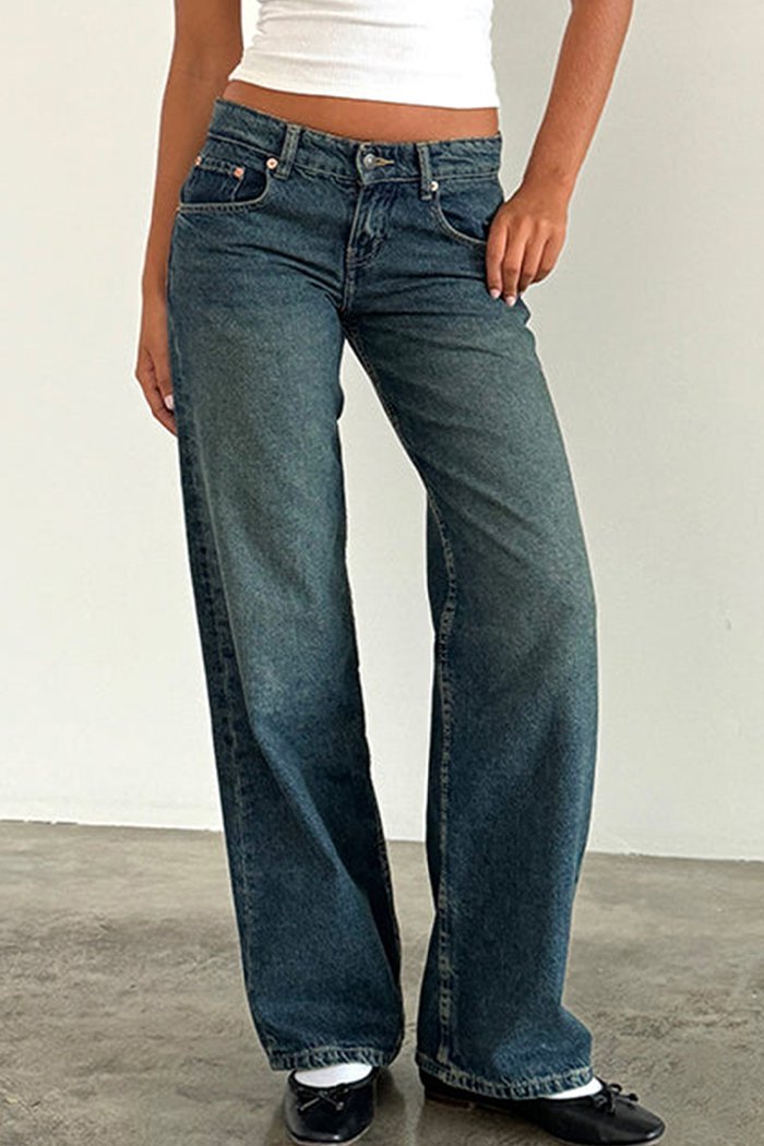 Women's Casual Multicolor Straight Jeans - Seldom Seen Styles