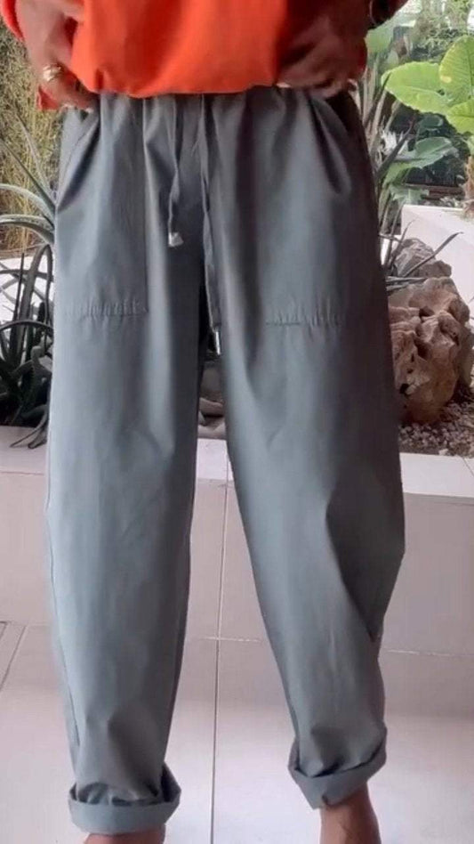 Drawstring Casual Strappy Trousers - Seldom Seen Styles