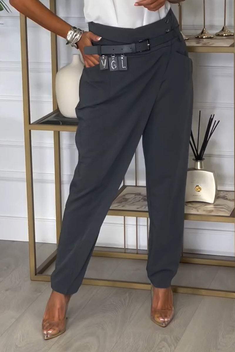 Women's Irregular Design Casual Trousers - Seldom Seen Styles