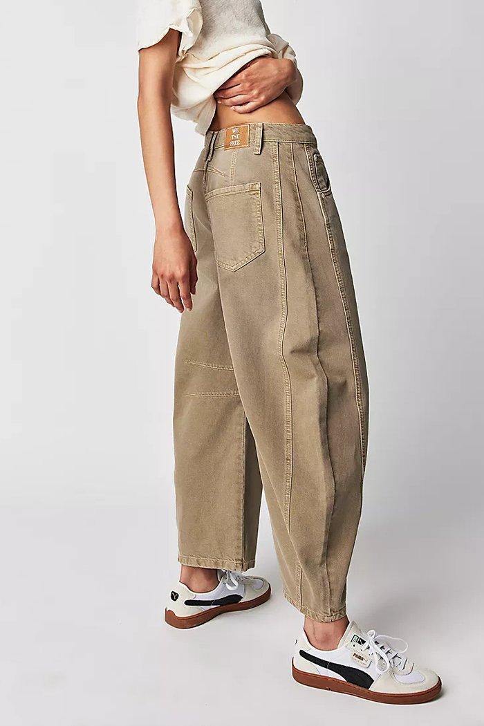 Fashion Casual Women's Loose Wide-leg Pants Mid-low Waist Washed Denim Trousers - Seldom Seen Styles
