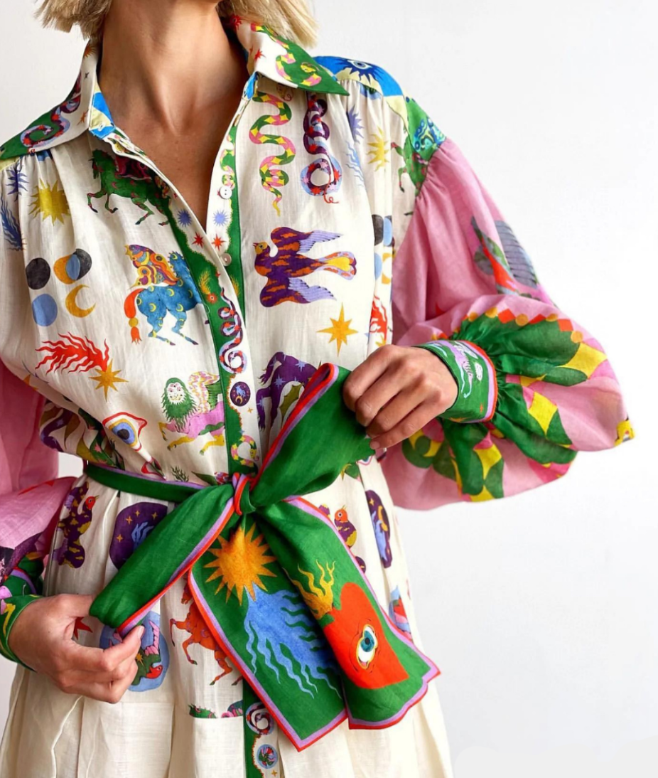 Kristin | Women's Printed Maxi Shirt Dress - Seldom Seen Styles