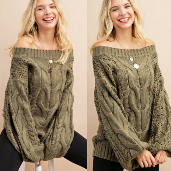 Strapless large-size loose sweater Amazon one-neck solid color pullover women