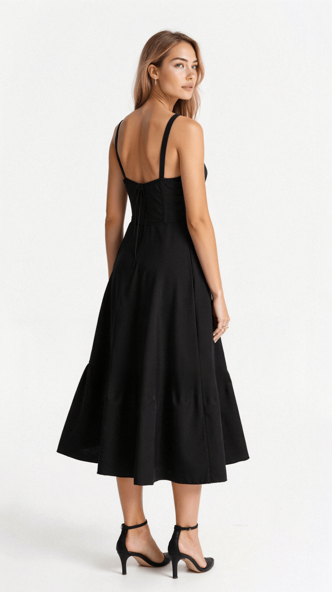 Elegant Waist Dress with Flattering Fit - Seldom Seen Styles