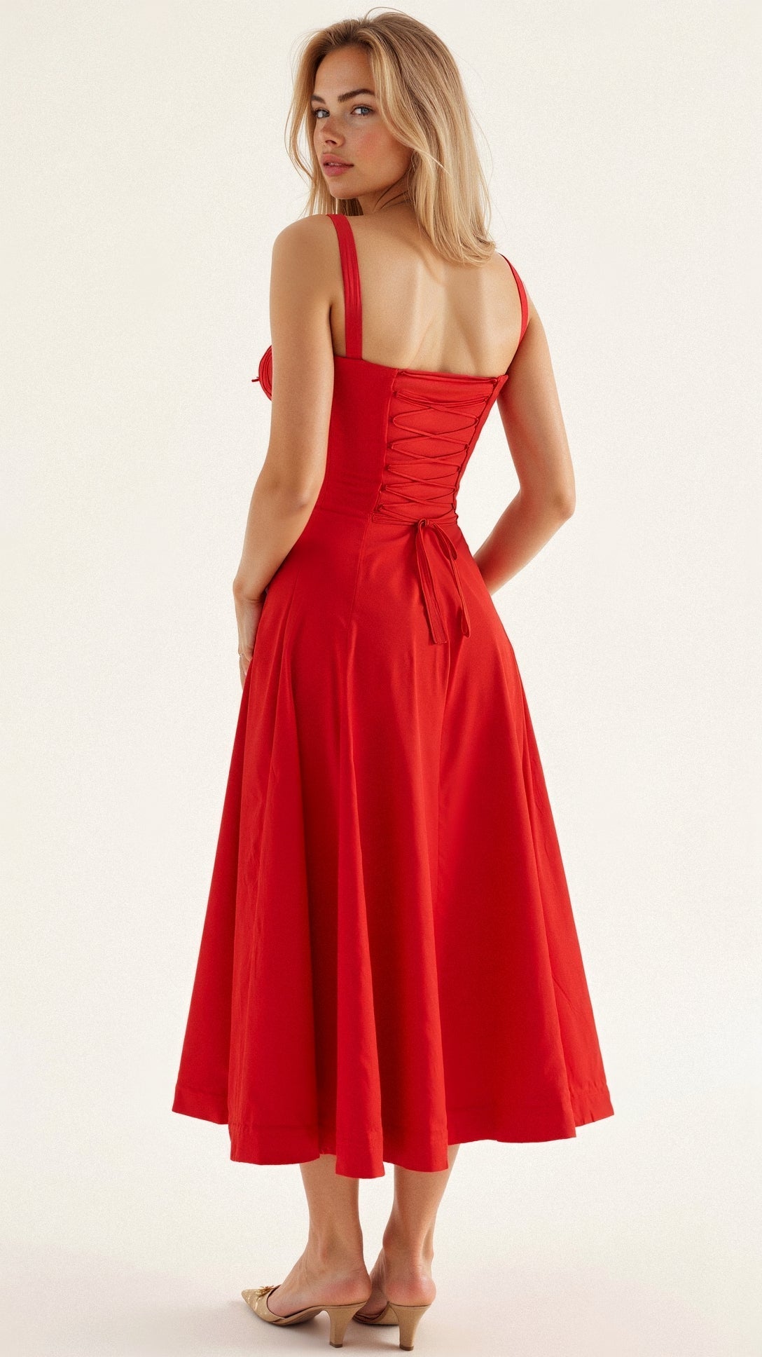 Elegant Waist Dress with Flattering Fit - Seldom Seen Styles