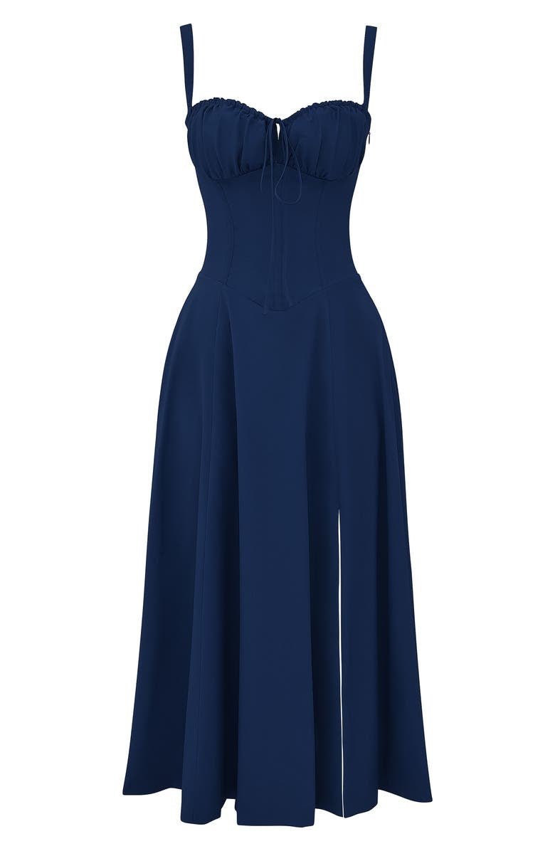 Elegant Waist Dress with Flattering Fit - Seldom Seen Styles