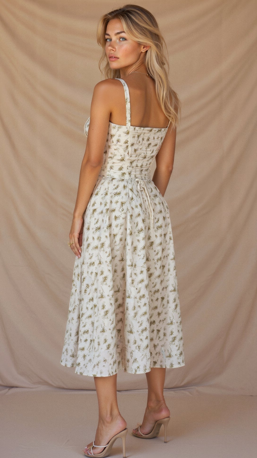 Elegant Waist Dress with Flattering Fit - Seldom Seen Styles