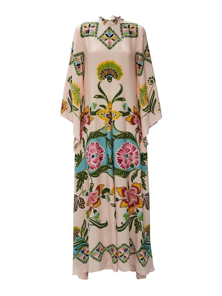 Noelle Linen Blend Loose Floral Print Long Sleeve Maxi Dress - Seldom Seen Styles