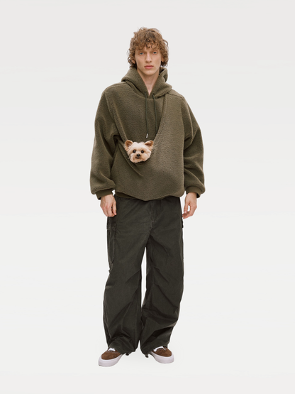 Riikyu【Multi-color】Kängurutasche Unisex Fleece-Kapuzenpullover