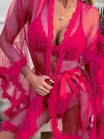 If Only Sheer Mesh Babydoll