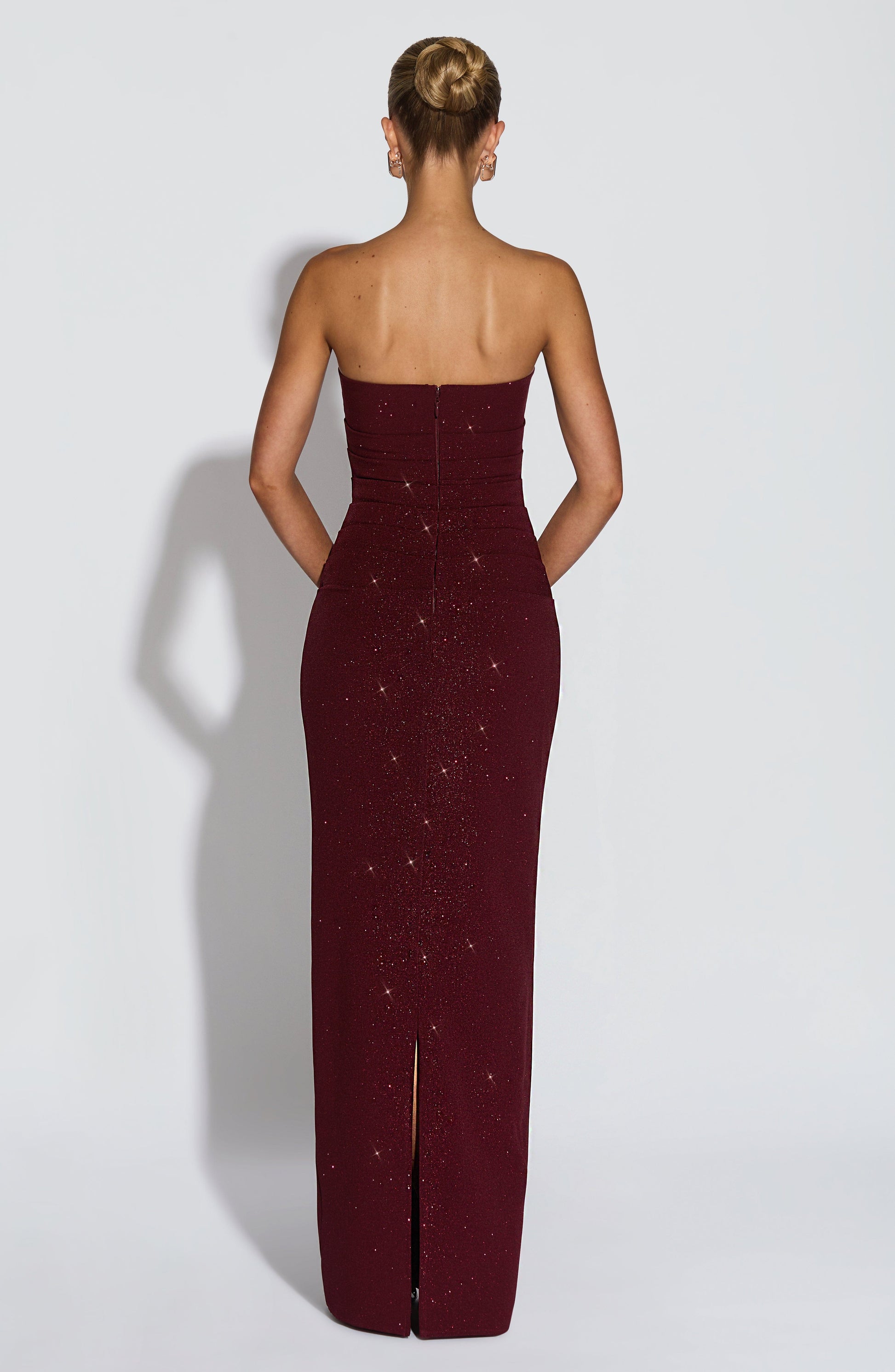 Pandra Maxi Dress - Wine Sparkle - Seldom Seen Styles