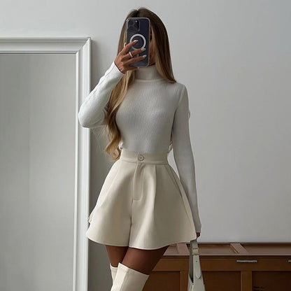 Women's High Waisted A Line Shorts Flowy Casual Mini Shorts
