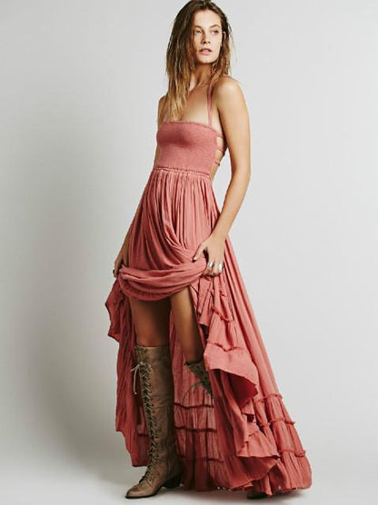 Sexy Bohemian Dress Long Backless Summer