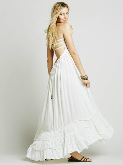 Sexy Bohemian Dress Long Backless Summer