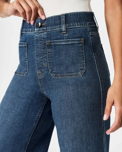 Tummy Control Cropped Wide-Leg Jeans  2025 Best Selling Jeans