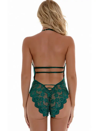 Red Passion Lace Teddy Lingerie