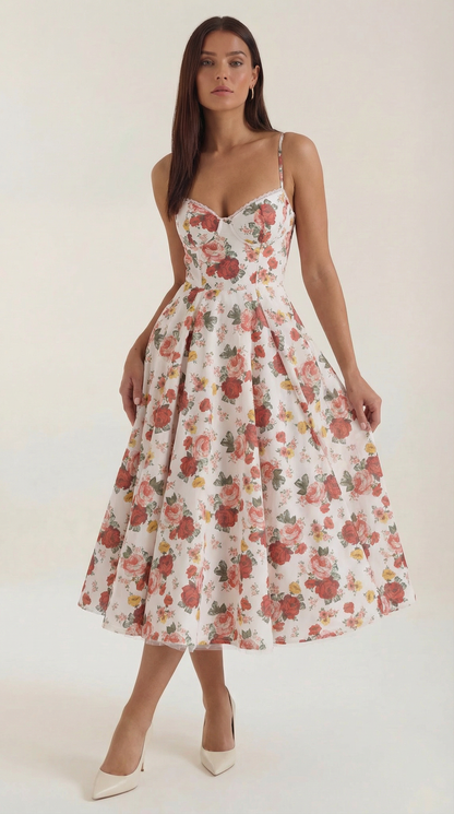 Robe midi en tulle Isolde