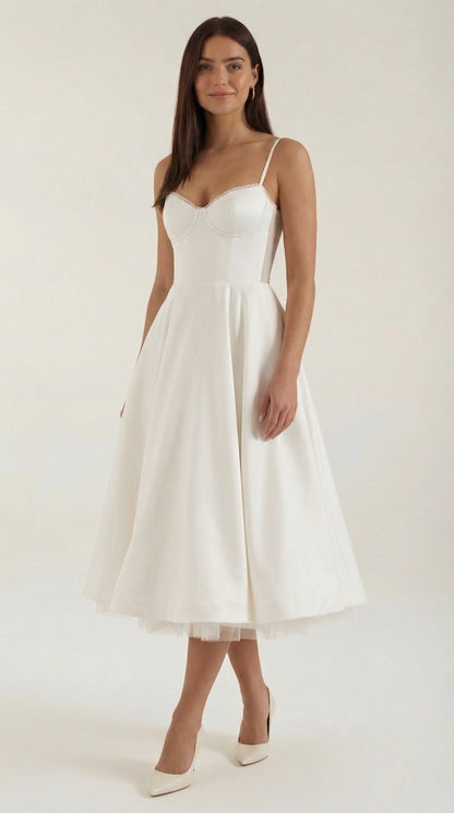 Robe midi en tulle Isolde