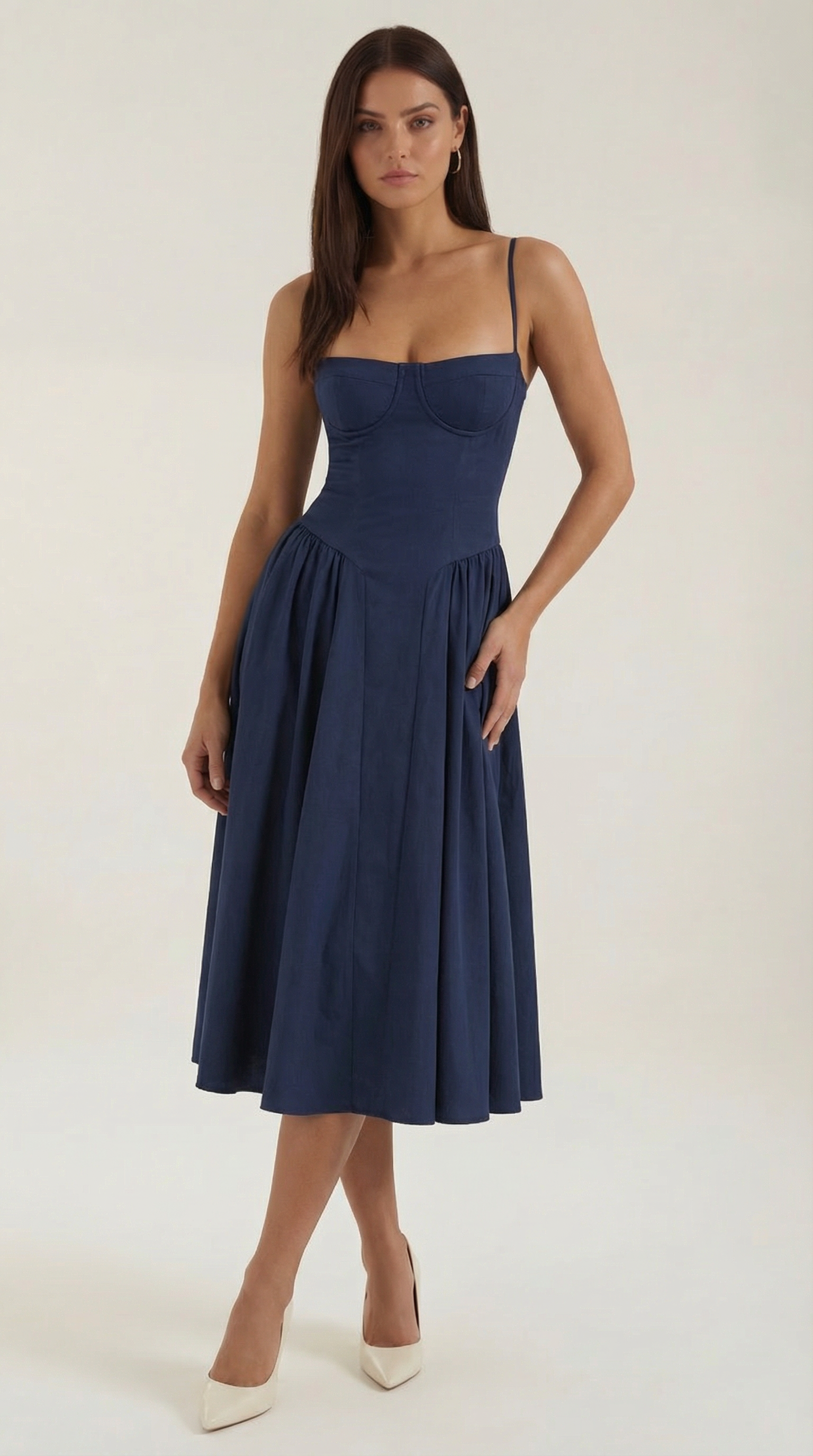 Odette Corset Midi Dress - Seldom Seen Styles