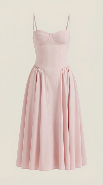 Odette Corset Midi Dress