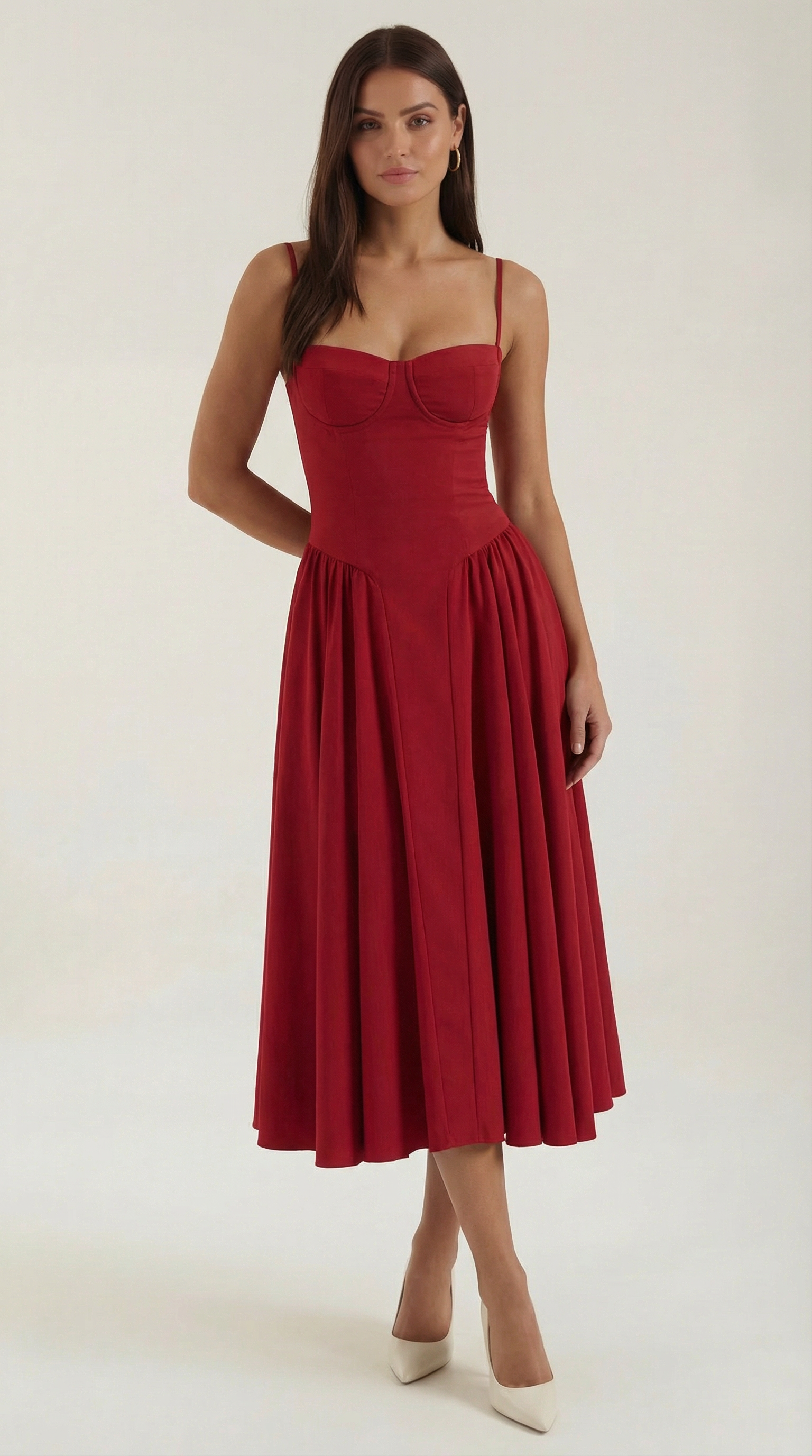Odette Corset Midi Dress - Seldom Seen Styles