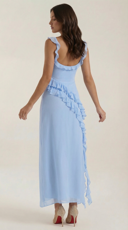 Susan Ruffled Maxi Dress