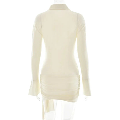 Raffiniertes Bandagen-Hemdkleid