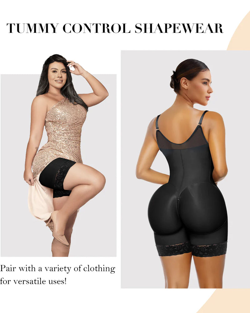 Women's Tummy Control Butt Lifter Shapewear Zipper Crotch Fajas Colombianas Slimming Body Shaper