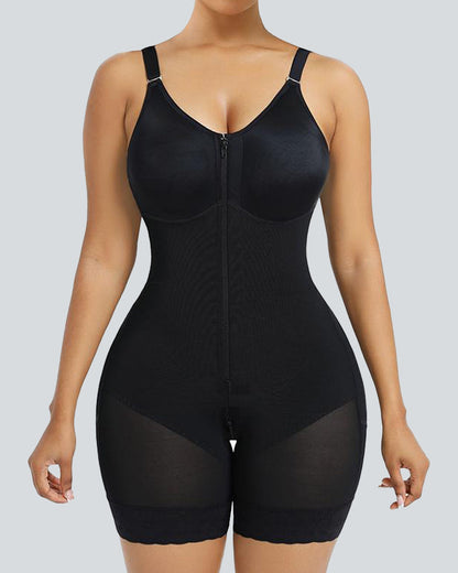 Women's Tummy Control Butt Lifter Shapewear Zipper Crotch Fajas Colombianas Slimming Body Shaper