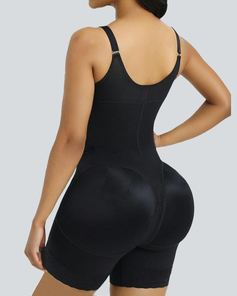 Women's Tummy Control Butt Lifter Shapewear Zipper Crotch Fajas Colombianas Slimming Body Shaper