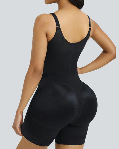 Women's Tummy Control Butt Lifter Shapewear Zipper Crotch Fajas Colombianas Slimming Body Shaper