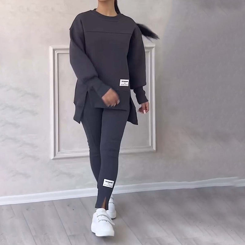 Women's Casual Sweatshirt Leggings Set - Seldom Seen Styles