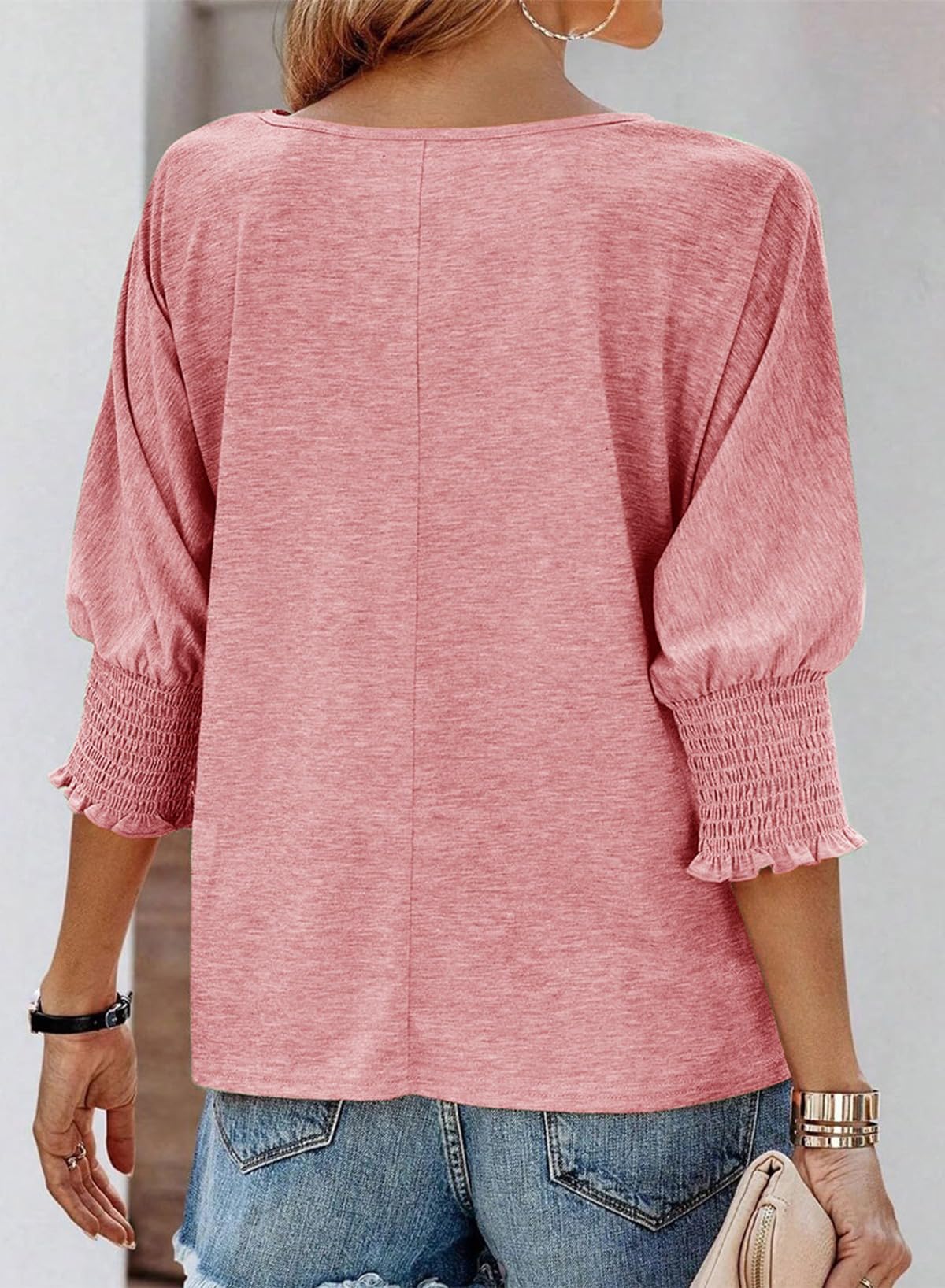 🔥Clearance Sale🏆Women's Fashion 3/4 Sleeve Crewneck Basic Business T-Shirts - Seldom Seen Styles