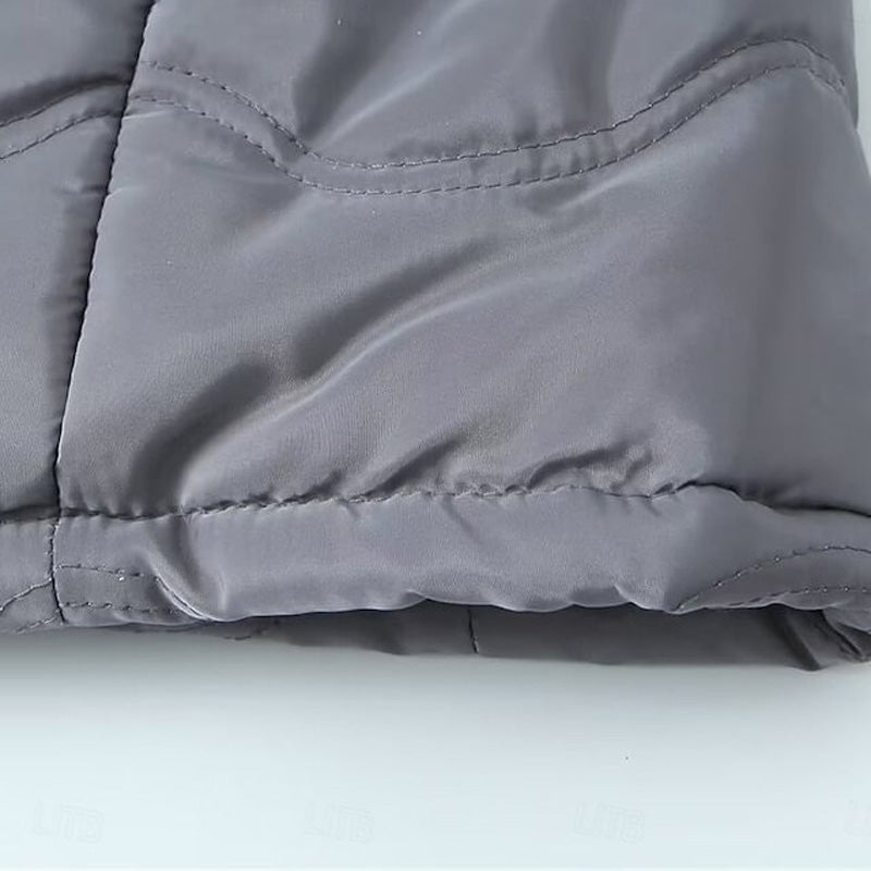 Warm jacket with hood and zip for women - Seldom Seen Styles