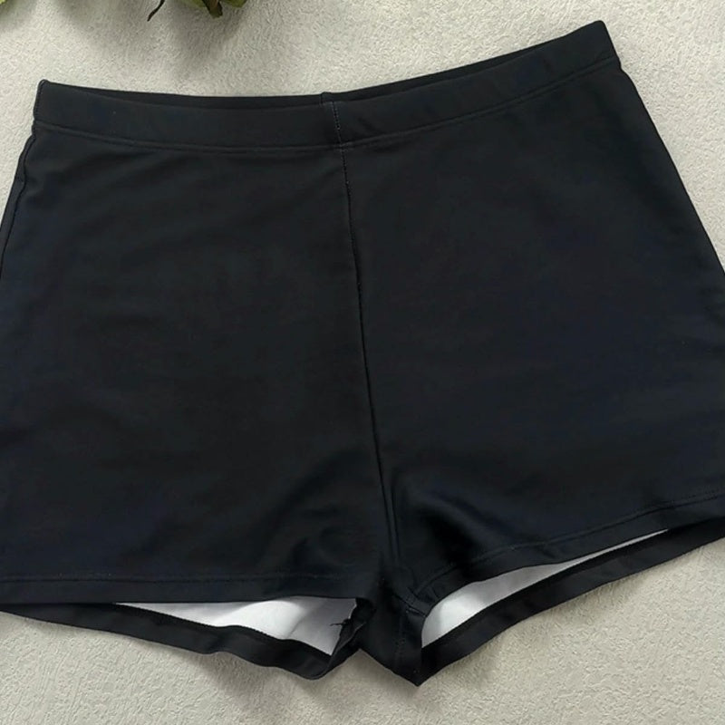 Tankini swimsuit with floral pattern, with shorts - quick-drying fabric, maintaining comfort and elegant style