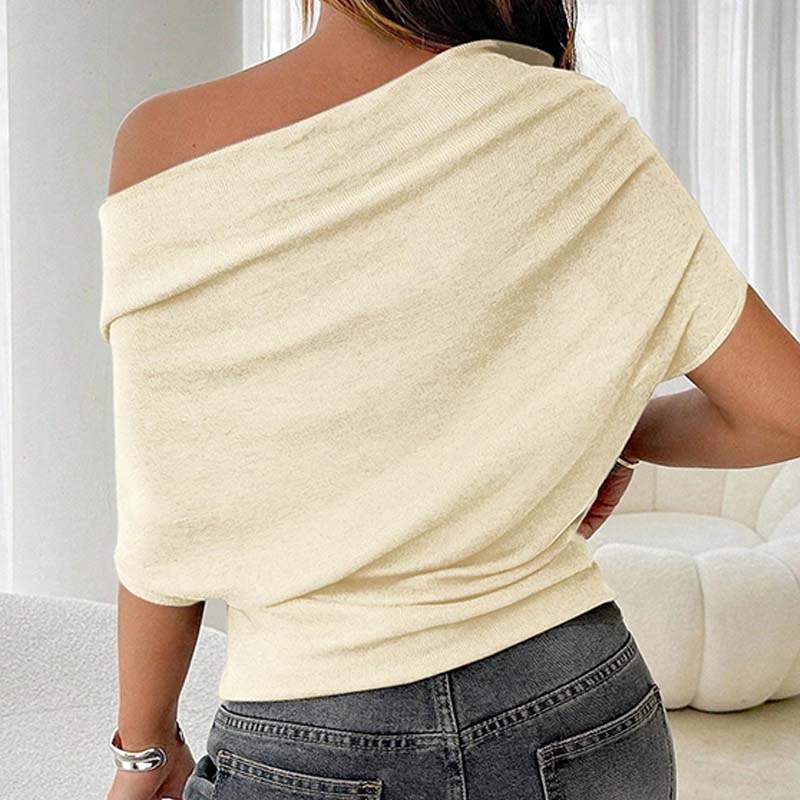 Women's Asymmetrical Off-Shoulder Batwing Sleeve Top👚 - Seldom Seen Styles