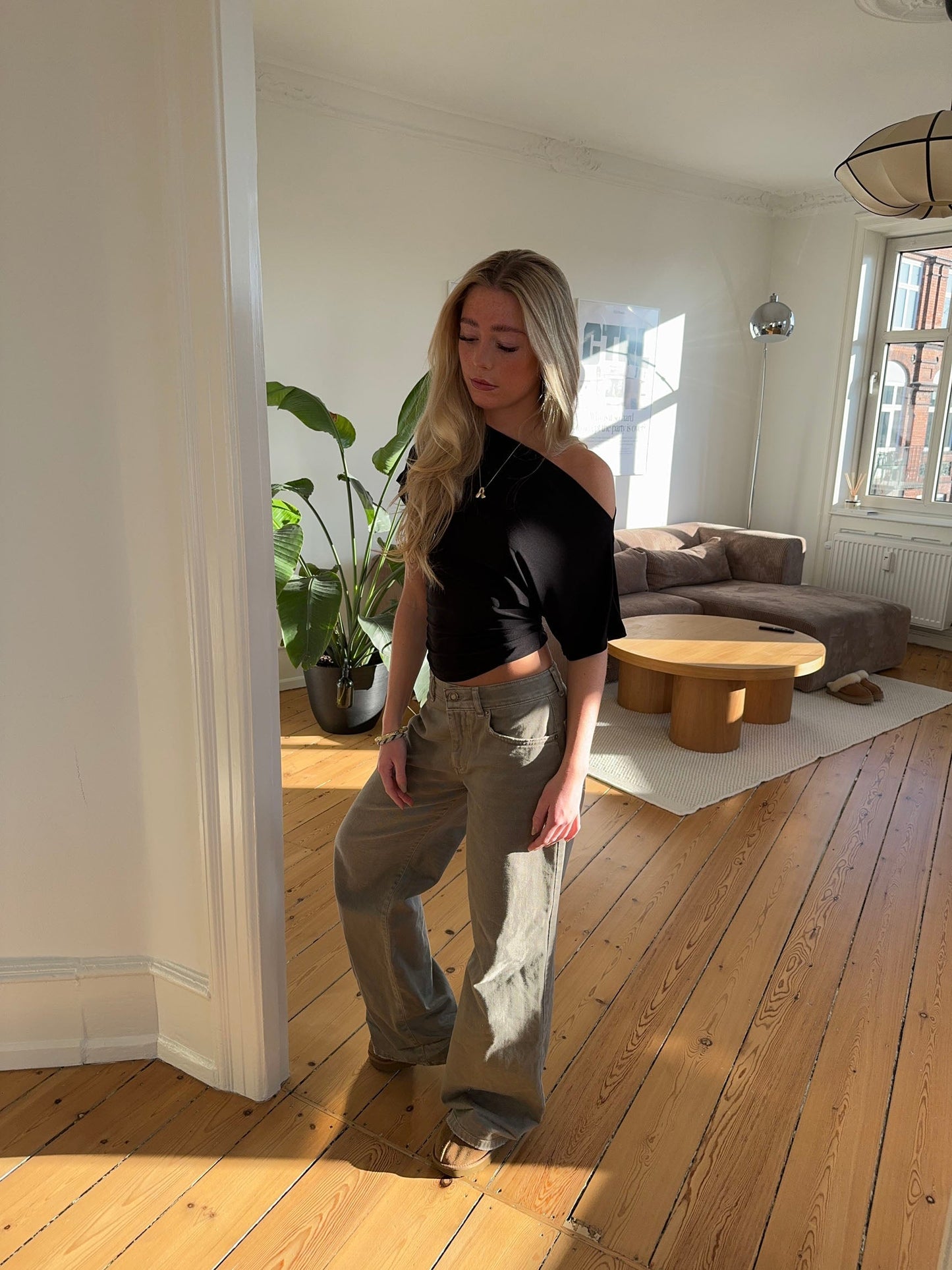 Florine fitted t-shirt - Black