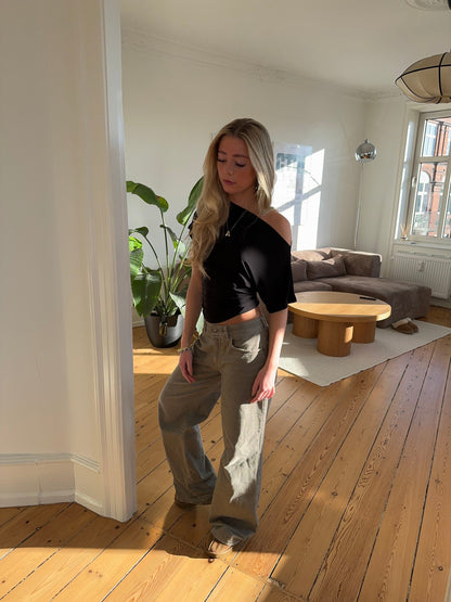 Florine fitted t-shirt - Black