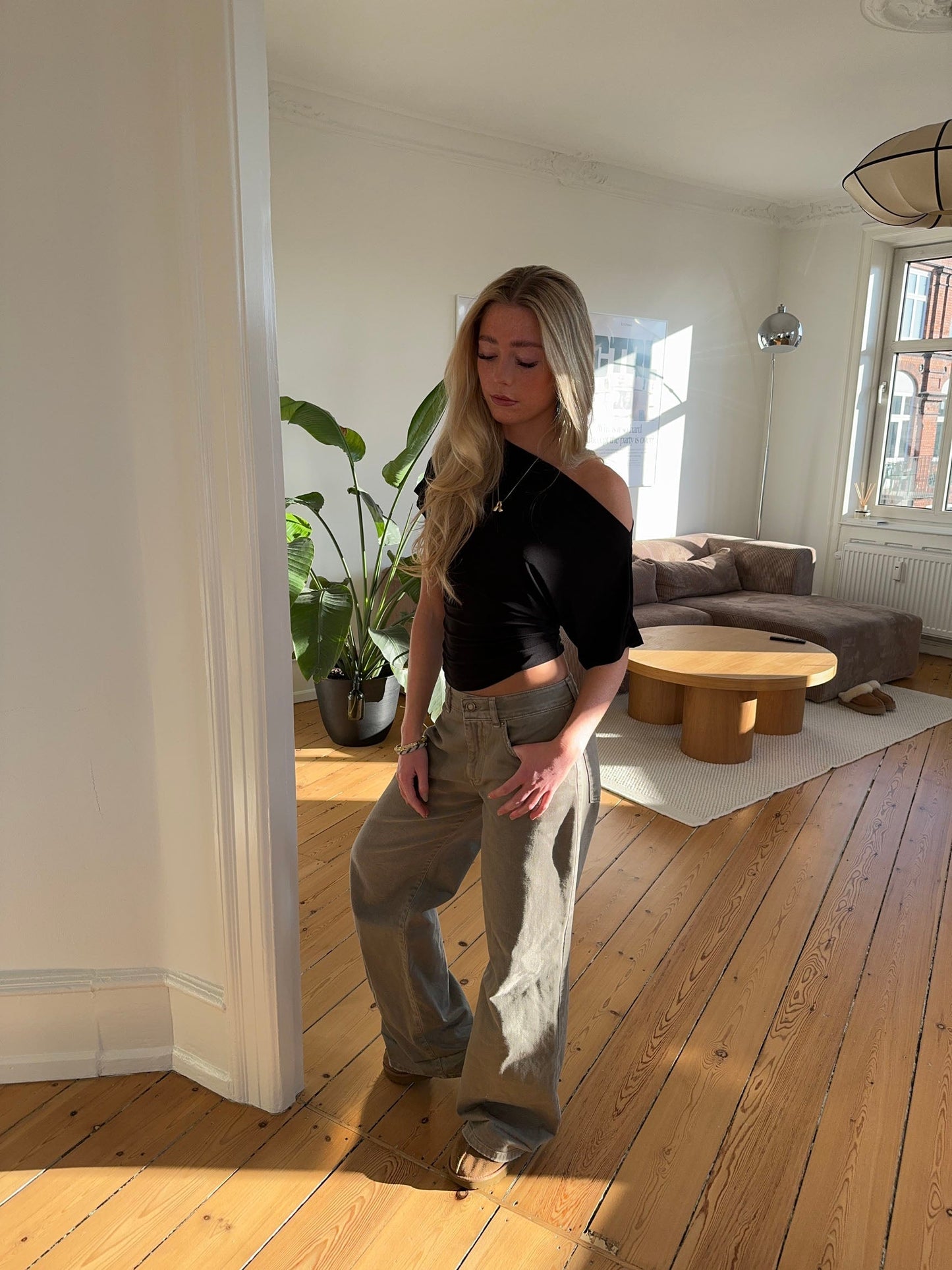 Florine fitted t-shirt - Black