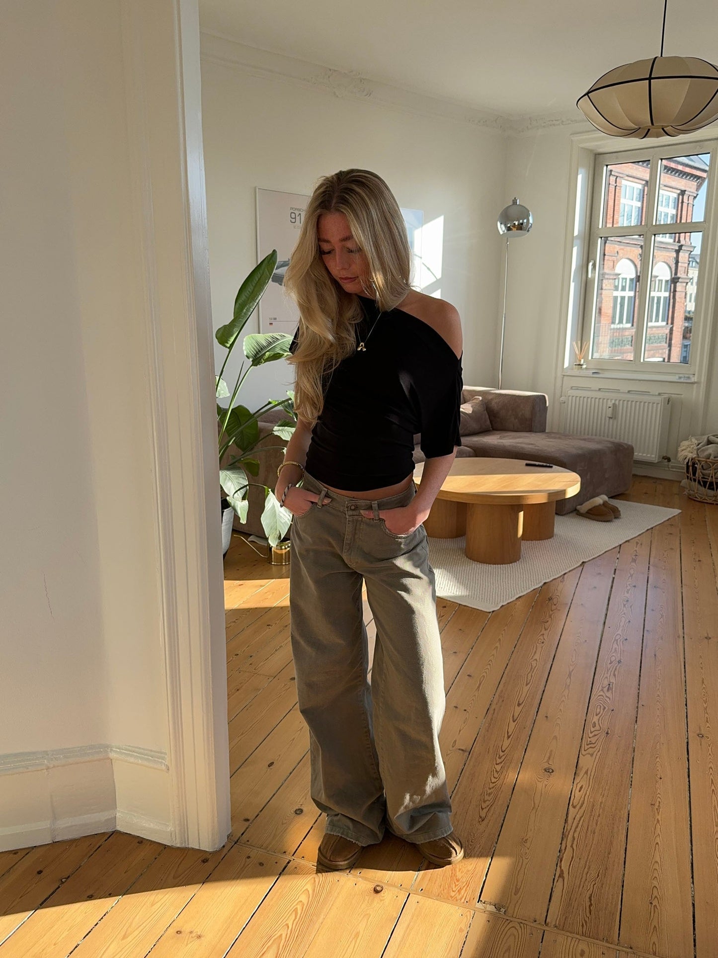 Florine fitted t-shirt - Black