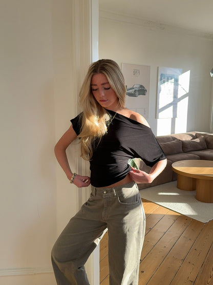 Florine fitted t-shirt - Black