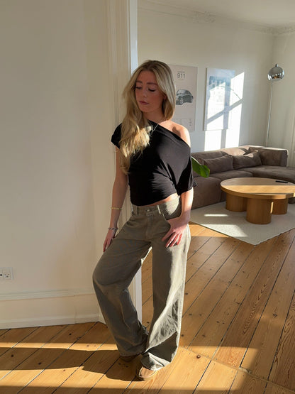 Florine fitted t-shirt - Black