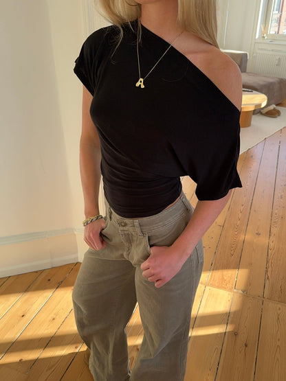 Florine fitted t-shirt - Black