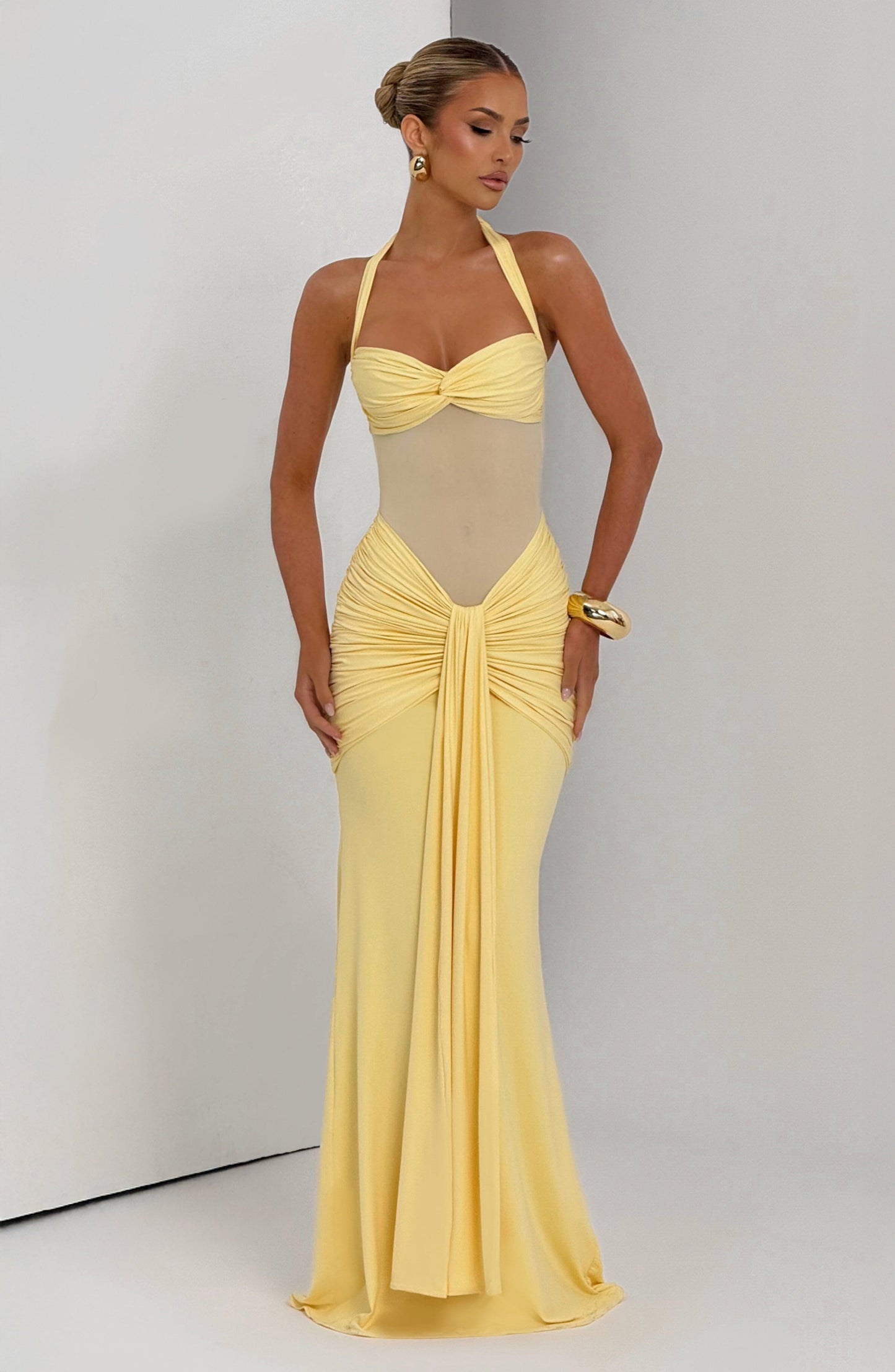 Vixen Maxi Dress - Lemon - Seldom Seen Styles